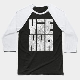 Vienna, Austria City Map Typography - Light Baseball T-Shirt